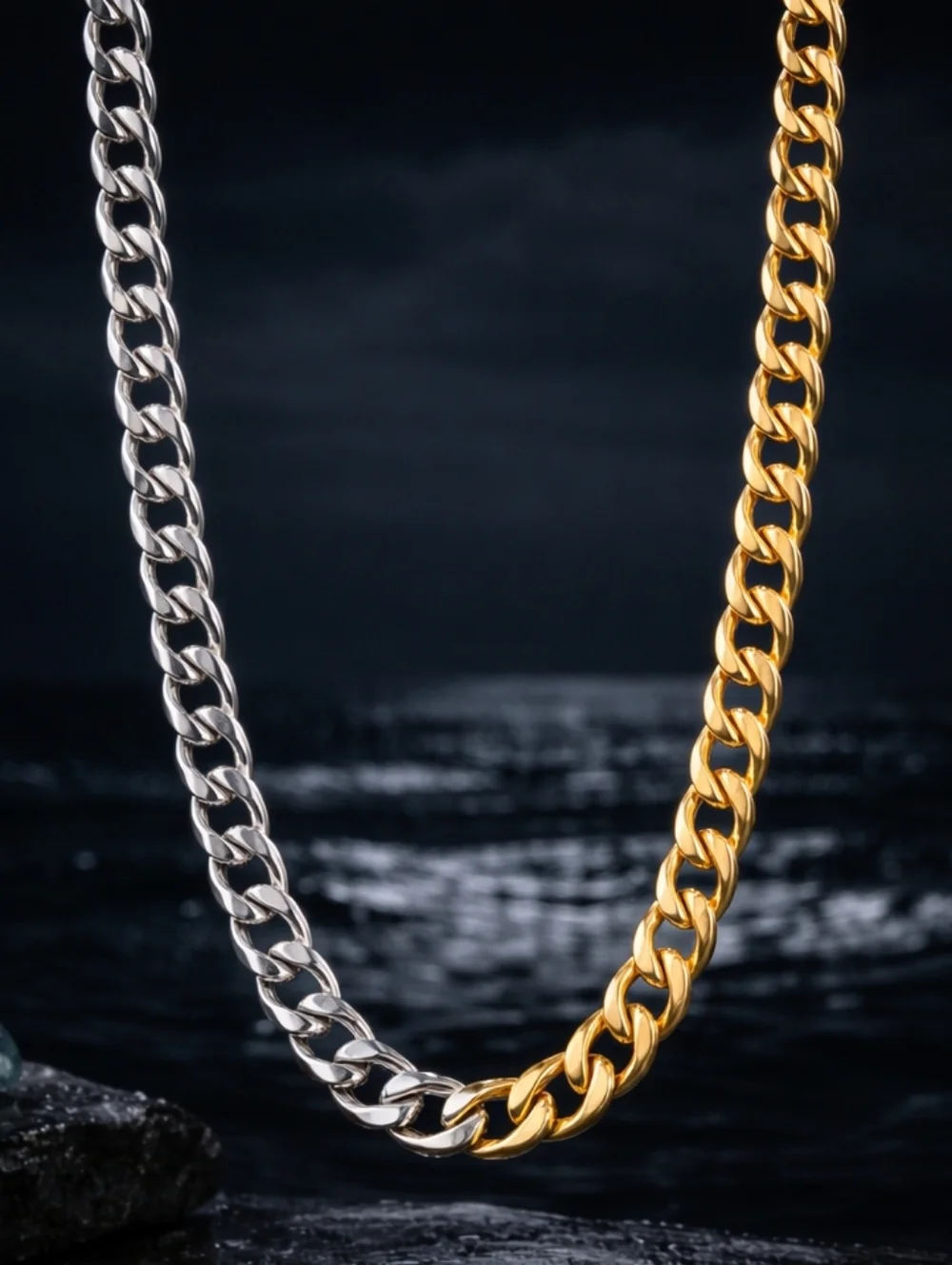 18K Gold Silver Cuban Link Chunky Choker Mob Wife Y2K Streetwear Unisex Necklace